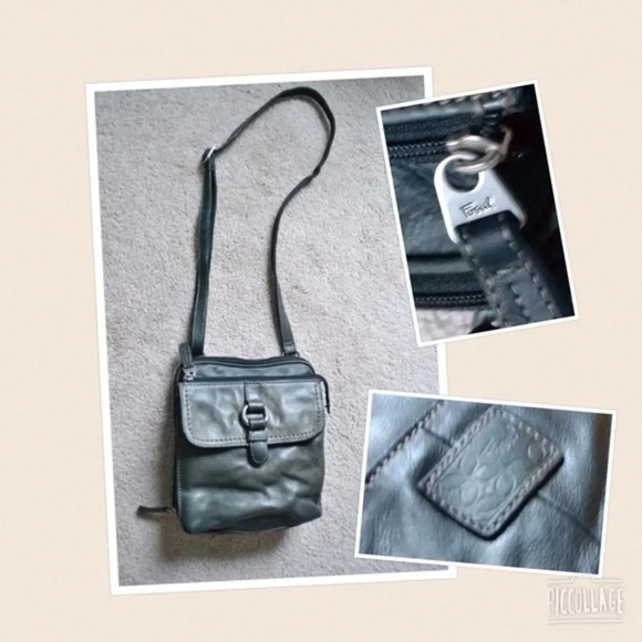 Fossil leather cross body bag - Picture 2 of 4